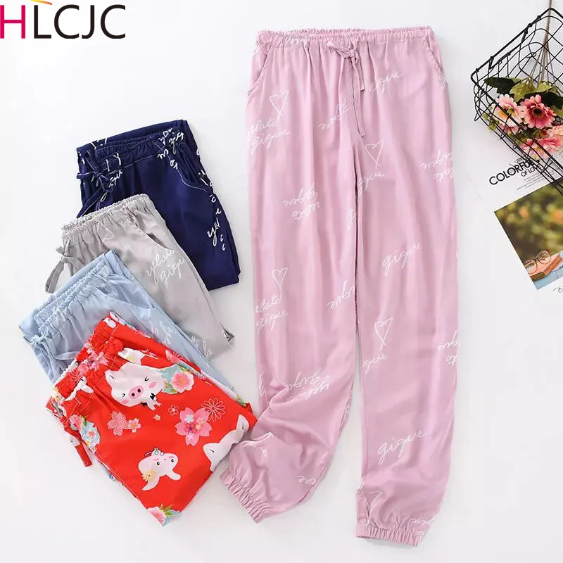 MultiColor 2019 Spring Summer Sleep Bottoms Women Floral Print Pants Loose Elasticity Home Trousers Cotton Cartoon Pajama Pants
MultiColor 2019 Spring Summer Sleep Bottoms Women Floral Print Pants Loose Elasticity Home Trousers Cotton Cartoon Pajama Pants