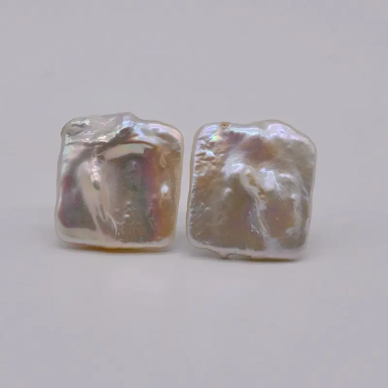 Women's earrings. White square baroque pearls. Large earrings. 925 sterling silver. Pearl earrings
Women's earrings. White square baroque pearls. Large earrings. 925 sterling silver. Pearl earrings