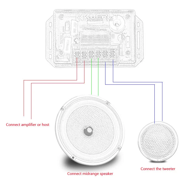 Set car audio speakers Car audio front door modified speakers1