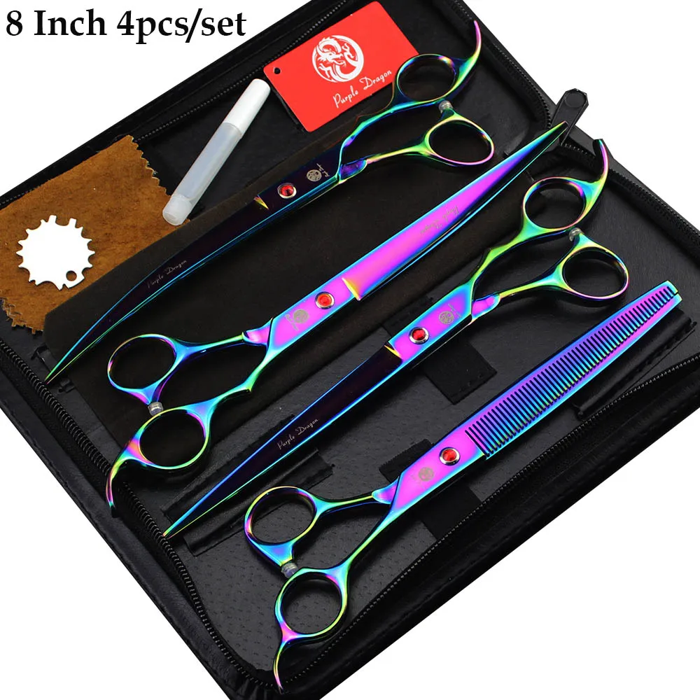 8.0 inch Professional Pet Dog Cat Grooming Scissors Straight & Curved & Thinning Shears For Animals Hair Cutting Tools Kit
8.0 inch Professional Pet Dog Cat Grooming Scissors Straight & Curved & Thinning Shears For Animals Hair Cutting Tools Kit