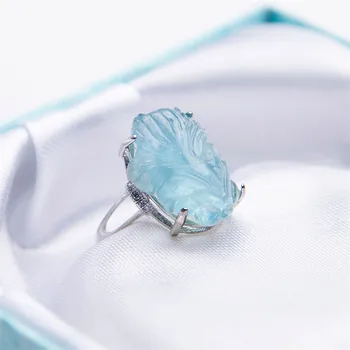 Genuine Natural Blue Aqua marine Gems Stone Fashion Jewelry Party Wedding Rings For Women Adjustable Size
Genuine Natural Blue Aqua marine Gems Stone Fashion Jewelry Party Wedding Rings For Women Adjustable Size