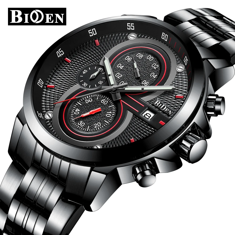 2019 BIDEN Mens Watches Business Full Steel Waterproof Watch Men Date Chronograph Quartz-Watch Male Gift Clock Relogio Masculino
2019 BIDEN Mens Watches Business Full Steel Waterproof Watch Men Date Chronograph Quartz-Watch Male Gift Clock Relogio Masculino