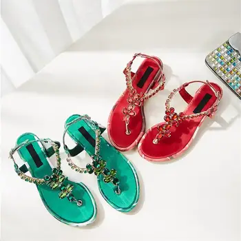 2019 Fashion Women Flat Sandals T Strap Crystal Solid Casual Ladies Shoes Sandalias Mujer 2019 Shoes Woman
2019 Fashion Women Flat Sandals T Strap Crystal Solid Casual Ladies Shoes Sandalias Mujer 2019 Shoes Woman