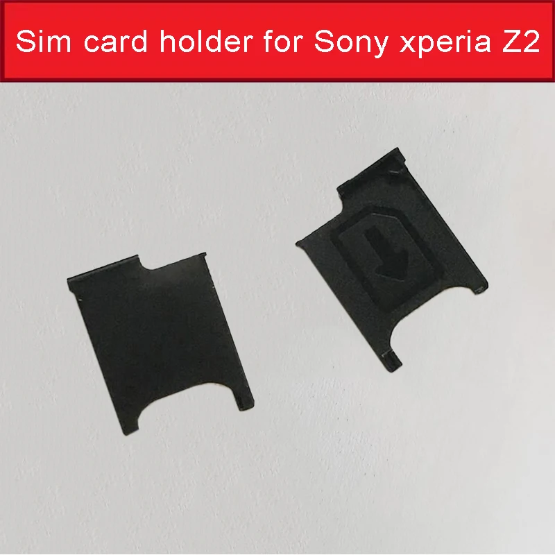 

100% Genuine sim card reader holder for Sony xperia Z2 L50W L50 D6503 D6502 Sim Card Slot Tray for Sony Z2 Sim Card tray Adapter