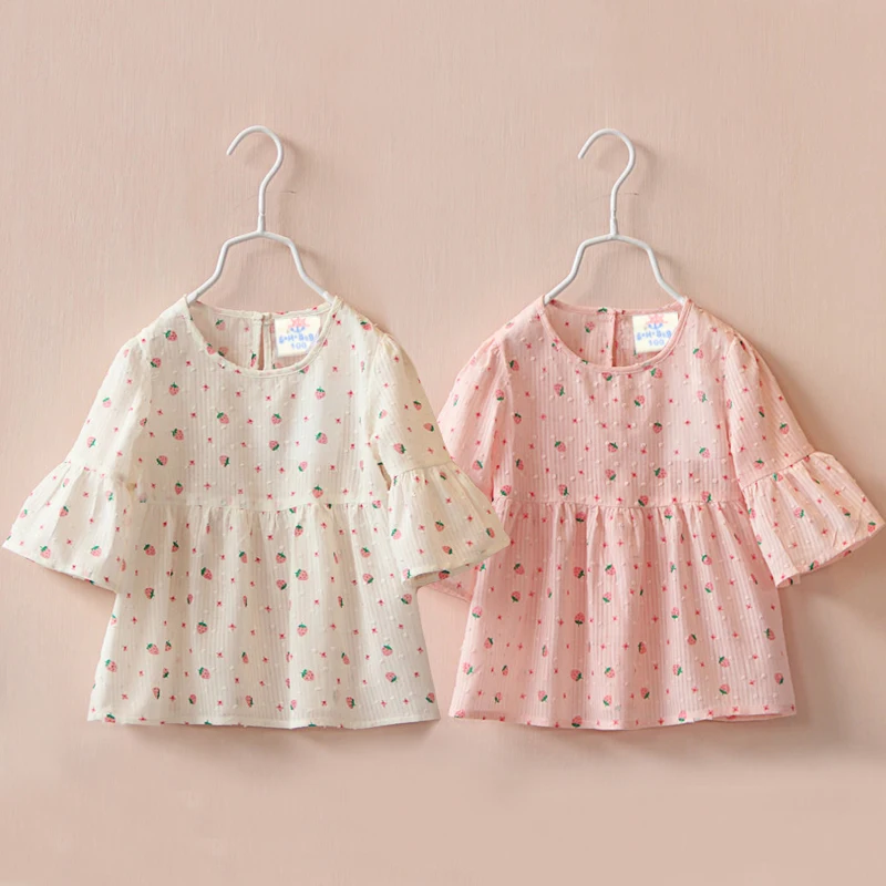2018 Hot Summer 2 3 4 5 6 8 Year Sweet Cute Print Short Half Middle Flare Trumpet Sleeve Blouse Thin Baby Kids Girl Dress Shirt
2018 Hot Summer 2 3 4 5 6 8 Year Sweet Cute Print Short Half Middle Flare Trumpet Sleeve Blouse Thin Baby Kids Girl Dress Shirt