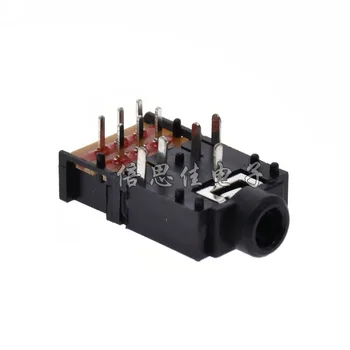 1000pcs PJ-307 3.5mm Stereo Audio Socket 3.5mm Stereo Track Headphone Connector 8 Pins with switch
1000pcs PJ-307 3.5mm Stereo Audio Socket 3.5mm Stereo Track Headphone Connector 8 Pins with switch