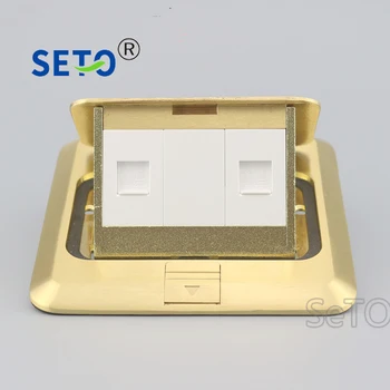 SeTo Pop-up Type Floor Socket Two Network Lan RJ45 CAT6 Wall Plate Socket Keystone Floor Receptacle
SeTo Pop-up Type Floor Socket Two Network Lan RJ45 CAT6 Wall Plate Socket Keystone Floor Receptacle