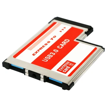 New USB 3.0 PCI Express Card Adapter Dual 2 Ports HUB PCI 54mm Slot ExpressCard PCMCIA Converter 5Gbps
New USB 3.0 PCI Express Card Adapter Dual 2 Ports HUB PCI 54mm Slot ExpressCard PCMCIA Converter 5Gbps