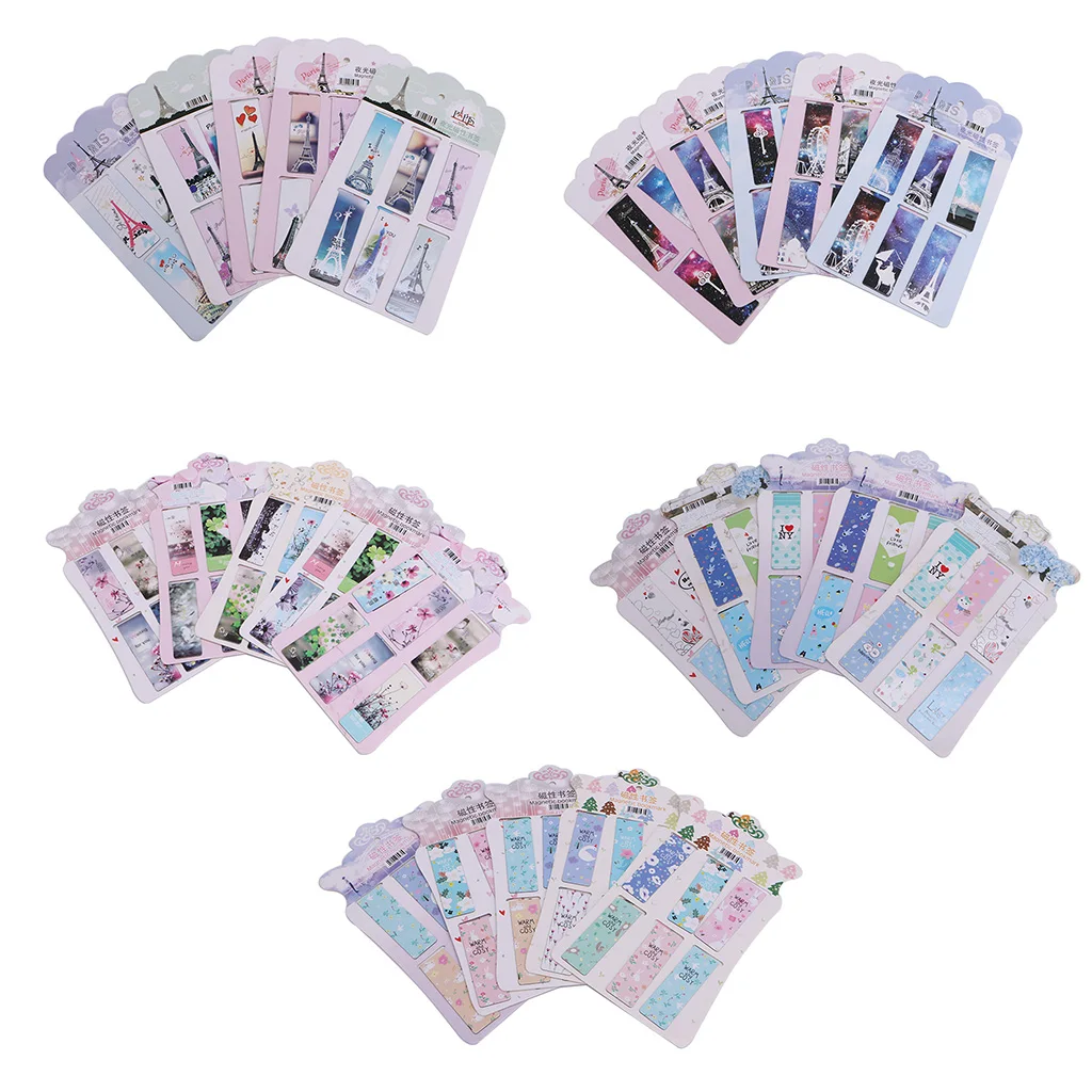 6Pcs/lot Flower Magnetic Paper Bookmarks Note Memo Stationery Book Mark Bookworm 20#30
6Pcs/lot Flower Magnetic Paper Bookmarks Note Memo Stationery Book Mark Bookworm 20#30