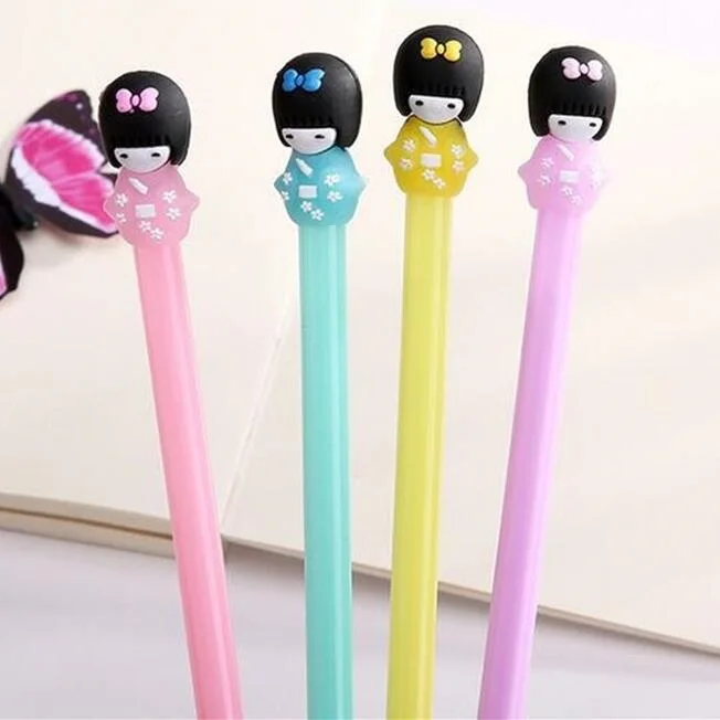 1pcs/lot Kawaii 3D Japanese doll girl gel pen 0.5mm black ink Novelty stationery pen Students gift prize Office school supplies
1pcs/lot Kawaii 3D Japanese doll girl gel pen 0.5mm black ink Novelty stationery pen Students gift prize Office school supplies
