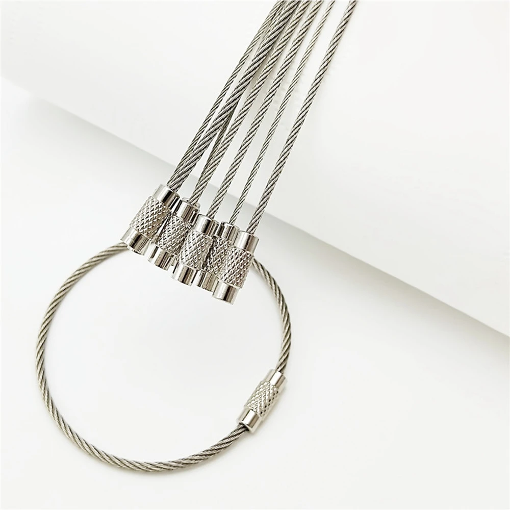 5/10/15Pcs EDC Keychain Stainless Steel Carabiner Key Holder Outdoor Hand Tools Wire Keyrings Cable Rope Screw Locking Key Chain
5/10/15Pcs EDC Keychain Stainless Steel Carabiner Key Holder Outdoor Hand Tools Wire Keyrings Cable Rope Screw Locking Key Chain