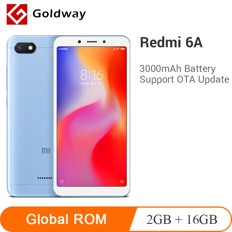 Original Xiaomi Redmi 6A 6 A 2GB RAM 16GB ROM Mobile Phone Helio A22 Quad Core 5.45" 18:9 Full Screen 13.0MP 3000mAh Battery
Original Xiaomi Redmi 6A 6 A 2GB RAM 16GB ROM Mobile Phone Helio A22 Quad Core 5.45" 18:9 Full Screen 13.0MP 3000mAh Battery