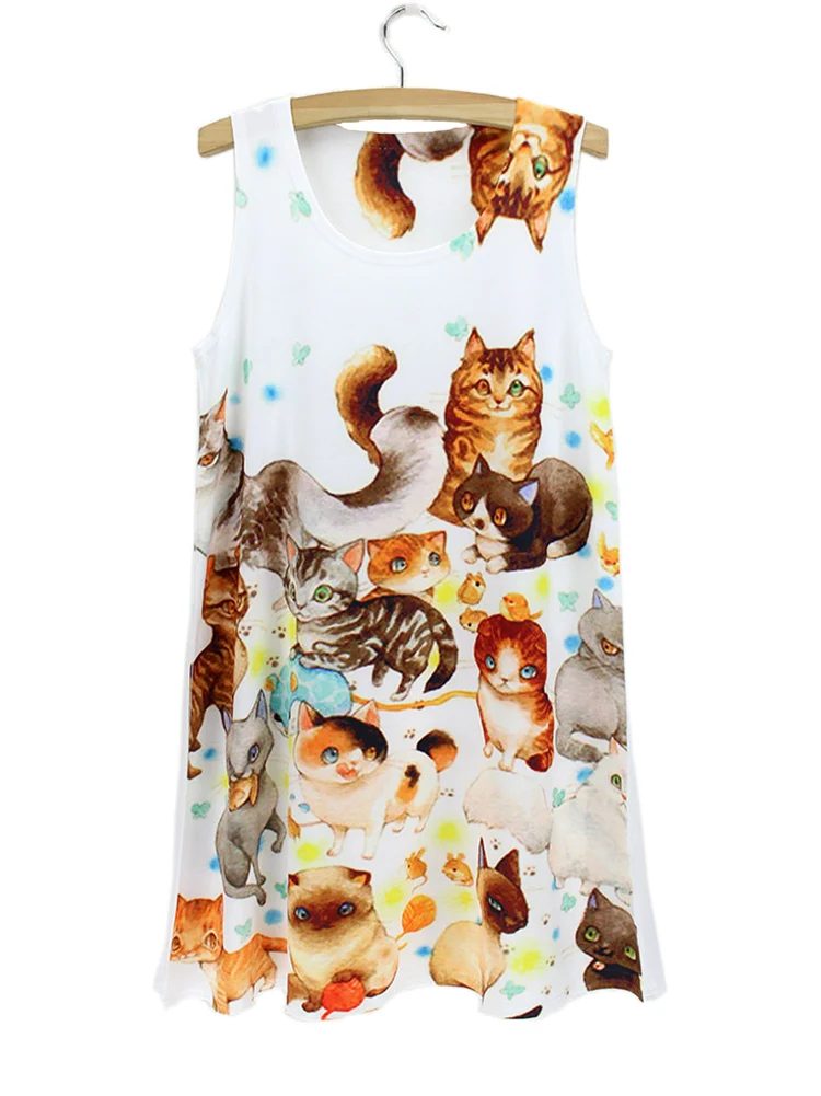cat kingdom cats vestido de renda white sleeveless dresses for women 2015 new fashion cheap short cute 3d print vintage dress
cat kingdom cats vestido de renda white sleeveless dresses for women 2015 new fashion cheap short cute 3d print vintage dress