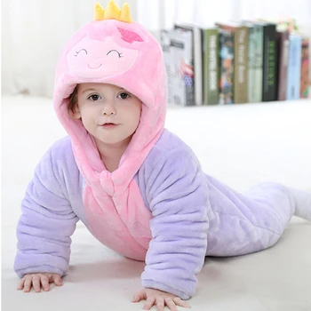 2018 Winter Thickened Flannel Cartoon Little Princess Hooded Baby Romper Long Sleeve Baby Girl Climbing Clothes Toddler Jumpsuit
2018 Winter Thickened Flannel Cartoon Little Princess Hooded Baby Romper Long Sleeve Baby Girl Climbing Clothes Toddler Jumpsuit