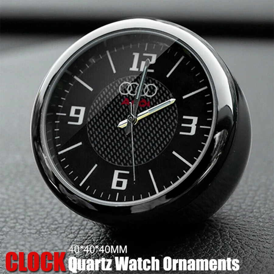 

For Audi Car Clock Refit Interior Luminous Electronic Quartz Watch Ornaments