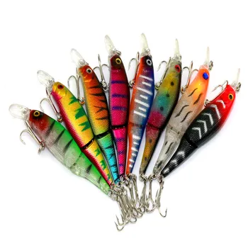 Hot sale New arrival Multi sections Artificial Bait fishing lure 8.8cm 7.4g 6# hook Hard bait Plastic 8 colors minnow lure
Hot sale New arrival Multi sections Artificial Bait fishing lure 8.8cm 7.4g 6# hook Hard bait Plastic 8 colors minnow lure