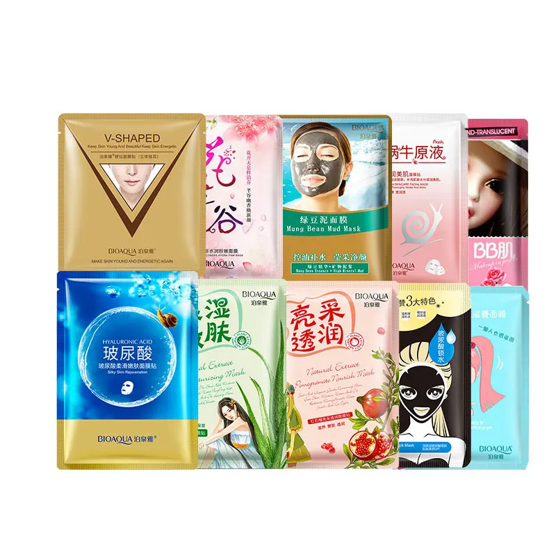 BIOAOUA 30 Pieces Skin Care Face Mask Lot Snail Hyaluronic Acid Sheet Beauty Blackmask Cosmetic
BIOAOUA 30 Pieces Skin Care Face Mask Lot Snail Hyaluronic Acid Sheet Beauty Blackmask Cosmetic