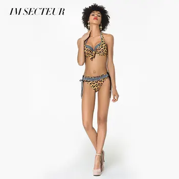 IM SECTEUR Push Up High Waist Bikini Set Bandage Halter Swimsuit Set Women Sexy Bow Two Piece Swimwear Female Bathing Suit
IM SECTEUR Push Up High Waist Bikini Set Bandage Halter Swimsuit Set Women Sexy Bow Two Piece Swimwear Female Bathing Suit