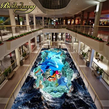 beibehang Custom Floor Wall paper Papel De Parede 3D Stereoscopic Dolphin Sea Turtle Bathroom Floor PVC Mural wallpaper for wall
beibehang Custom Floor Wall paper Papel De Parede 3D Stereoscopic Dolphin Sea Turtle Bathroom Floor PVC Mural wallpaper for wall