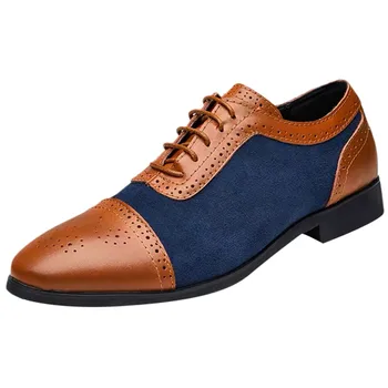 Fashion Leather Shoes Men Dress Shoe Pointed Oxfords Shoes For Men Lace Up Designer Luxury Men Formal Shoes S Big Size 38-48
Fashion Leather Shoes Men Dress Shoe Pointed Oxfords Shoes For Men Lace Up Designer Luxury Men Formal Shoes S Big Size 38-48