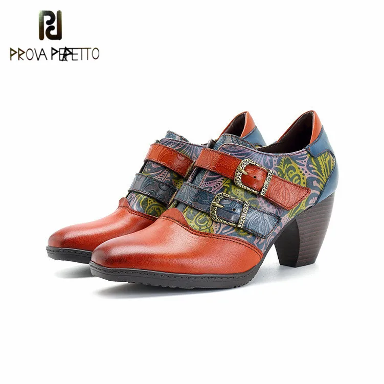 Prova perfetto 2019 New Design Spanish Style Patchwork Woman Pumps High Heels Buckle Trap Hand-made Retro Printed Pumps Shoes 
Prova perfetto 2019 New Design Spanish Style Patchwork Woman Pumps High Heels Buckle Trap Hand-made Retro Printed Pumps Shoes