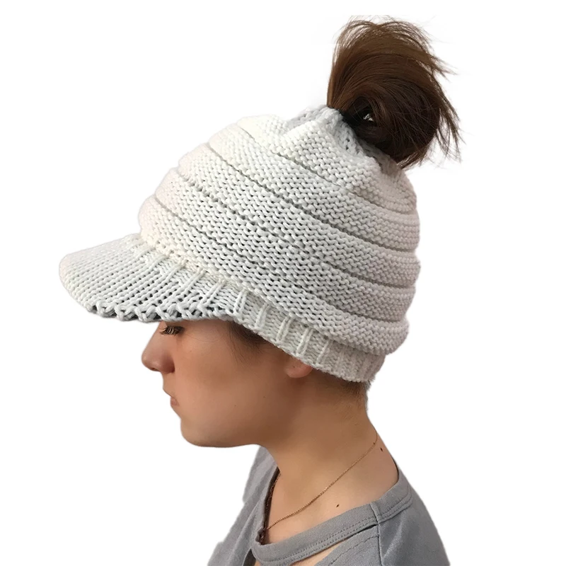 solid white women Knitted ponytail hat casual women solid adult Knitted cap cover head outdoor eaves peaked hats Warm wool hat
solid white women Knitted ponytail hat casual women solid adult Knitted cap cover head outdoor eaves peaked hats Warm wool hat