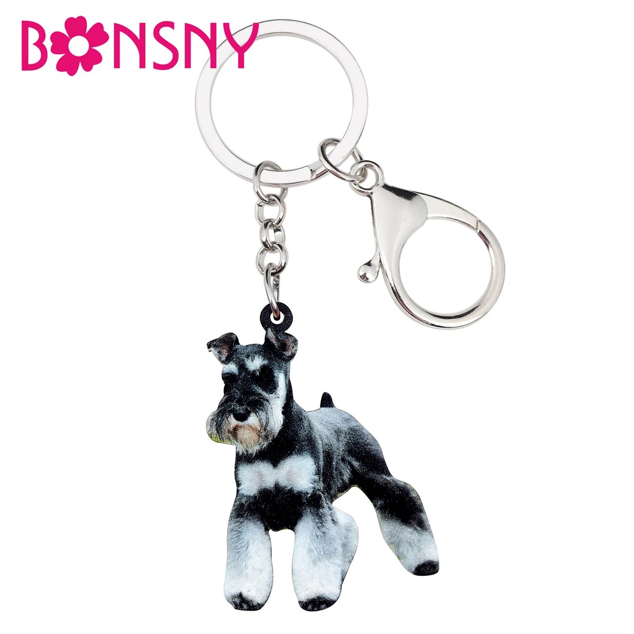 Bonsny Acrylic Cute Schnauzer Dog Key Chain Keychains Holder Rings Animal Jewelry For Women Girl Bag Car Pendant Gift Charms Hot
Bonsny Acrylic Cute Schnauzer Dog Key Chain Keychains Holder Rings Animal Jewelry For Women Girl Bag Car Pendant Gift Charms Hot