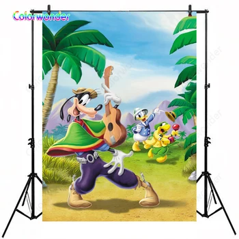 Kids Background for Photography Mickey Mouse Theme Dog Goofy with Donald Duck 5x6ft Natural Forest Scenery Backdrop for Birthday
Kids Background for Photography Mickey Mouse Theme Dog Goofy with Donald Duck 5x6ft Natural Forest Scenery Backdrop for Birthday