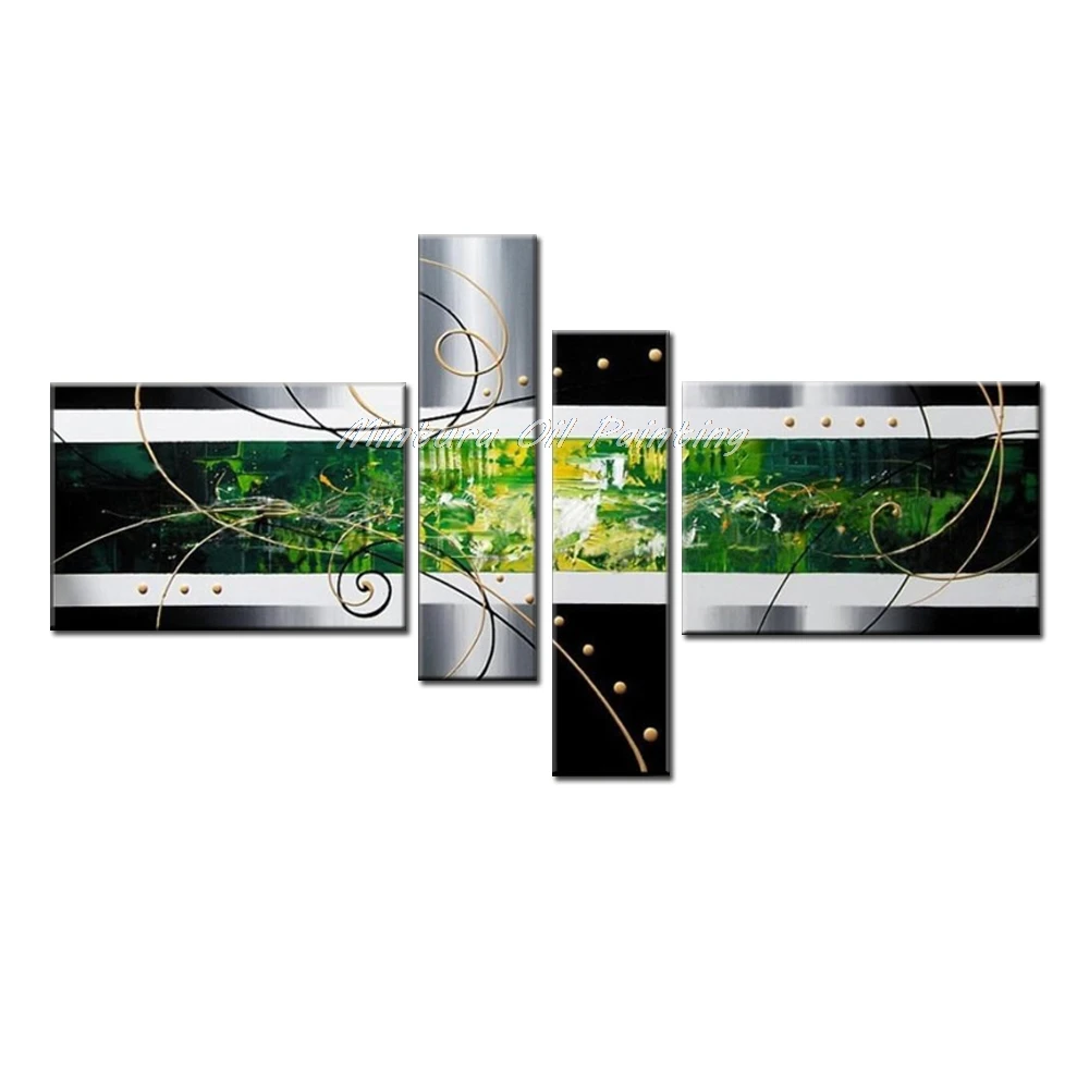 Mintura Paintings 4Pcs Hand Painted Abstract Oil Painting On Canvas Modern Art Abstract Picture For Living Room Home Decoration
Mintura Paintings 4Pcs Hand Painted Abstract Oil Painting On Canvas Modern Art Abstract Picture For Living Room Home Decoration