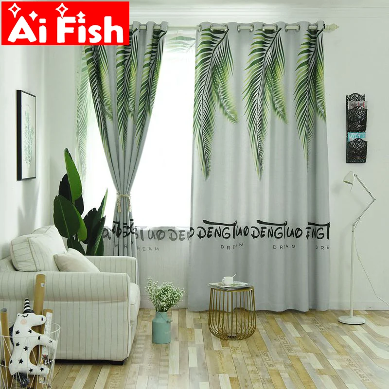 Nordic Style Curtain Fabric Backout Shading Curtains For Bedroom Green Phoenix Leaf Window Screen Sheer Tulle Drapes MY002-40
Nordic Style Curtain Fabric Backout Shading Curtains For Bedroom Green Phoenix Leaf Window Screen Sheer Tulle Drapes MY002-40