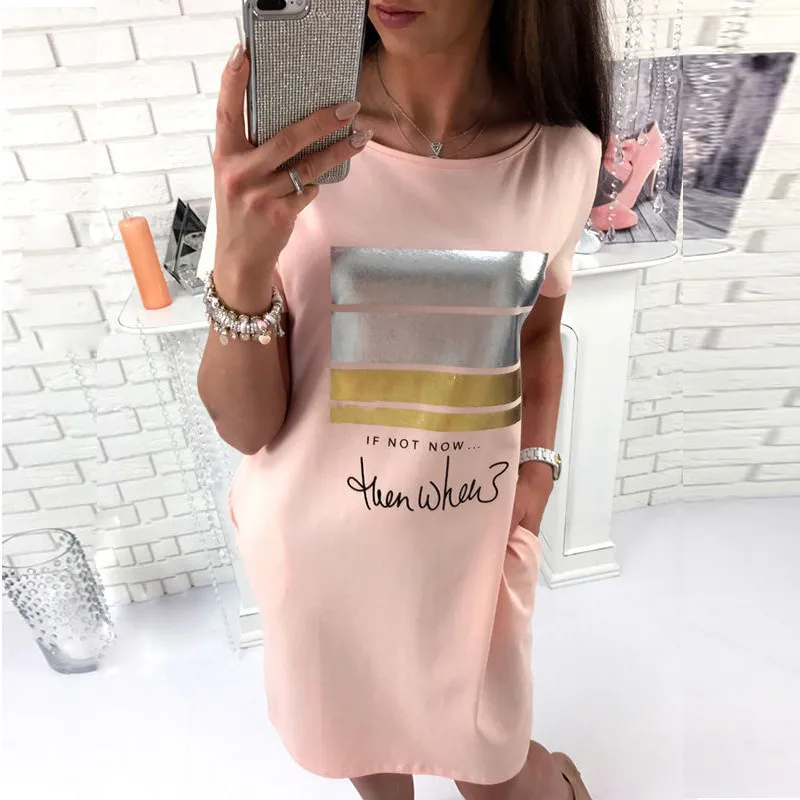 2019 New Summer Fashion Women Casual Cute Short Sleeve Letter Print Dresses Loose Plus Size Long T Shirts Dress Vestido NS4254
2019 New Summer Fashion Women Casual Cute Short Sleeve Letter Print Dresses Loose Plus Size Long T Shirts Dress Vestido NS4254