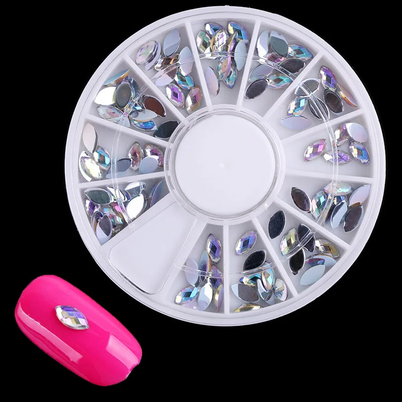 1 Box Nail Art Rhinestones AB Color Flat Bottom Studs Water Drop Square 3D Nail Decorations Manicure Nail Art Decor In Wheel
1 Box Nail Art Rhinestones AB Color Flat Bottom Studs Water Drop Square 3D Nail Decorations Manicure Nail Art Decor In Wheel