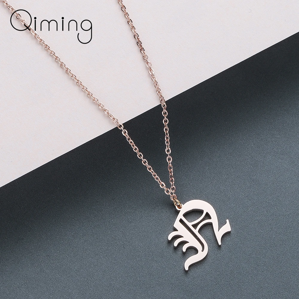 Old English 26 Letters Pendant Necklace for Women Charm Jewelry A B C D E F G H I J K L M N O P Q R S T U V W X Y Z
Old English 26 Letters Pendant Necklace for Women Charm Jewelry A B C D E F G H I J K L M N O P Q R S T U V W X Y Z