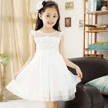 2019 Brand Summer Girls Lace Dress Girls Sleeveless Party Wedding Dresses Mesh Dress Girls School Performance Cute Elegant Dress
2019 Brand Summer Girls Lace Dress Girls Sleeveless Party Wedding Dresses Mesh Dress Girls School Performance Cute Elegant Dress