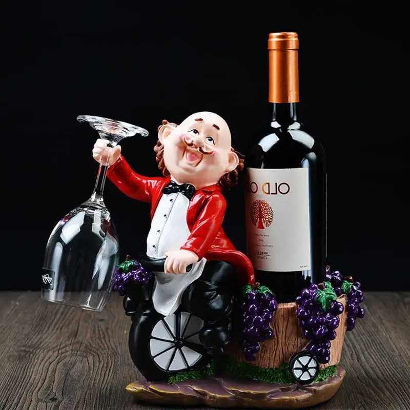 Chef Wine Rack Statue Wine Bottle Storage Organizer Resin Craftwork Cook Wine Holder Home Decor L3075
Chef Wine Rack Statue Wine Bottle Storage Organizer Resin Craftwork Cook Wine Holder Home Decor L3075