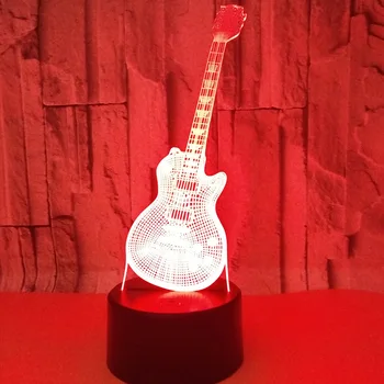 Guitar LedRemote Touch switch 7 color change 3d Lamp Visual Creative Gift Desk Lamp Deco Enfant Chambre Flower Table Lamps
Guitar LedRemote Touch switch 7 color change 3d Lamp Visual Creative Gift Desk Lamp Deco Enfant Chambre Flower Table Lamps