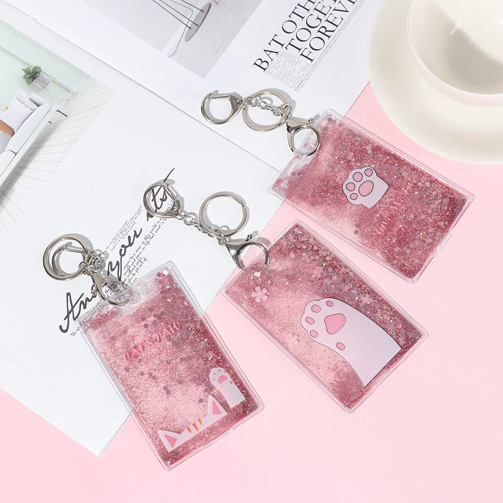 Fresh Quicksand Kawaii Card Holders With Keyring Chain Credit Card Bag Cartoon Cat Claw Fruit Protective Shell Bus ID Card Cover
Fresh Quicksand Kawaii Card Holders With Keyring Chain Credit Card Bag Cartoon Cat Claw Fruit Protective Shell Bus ID Card Cover