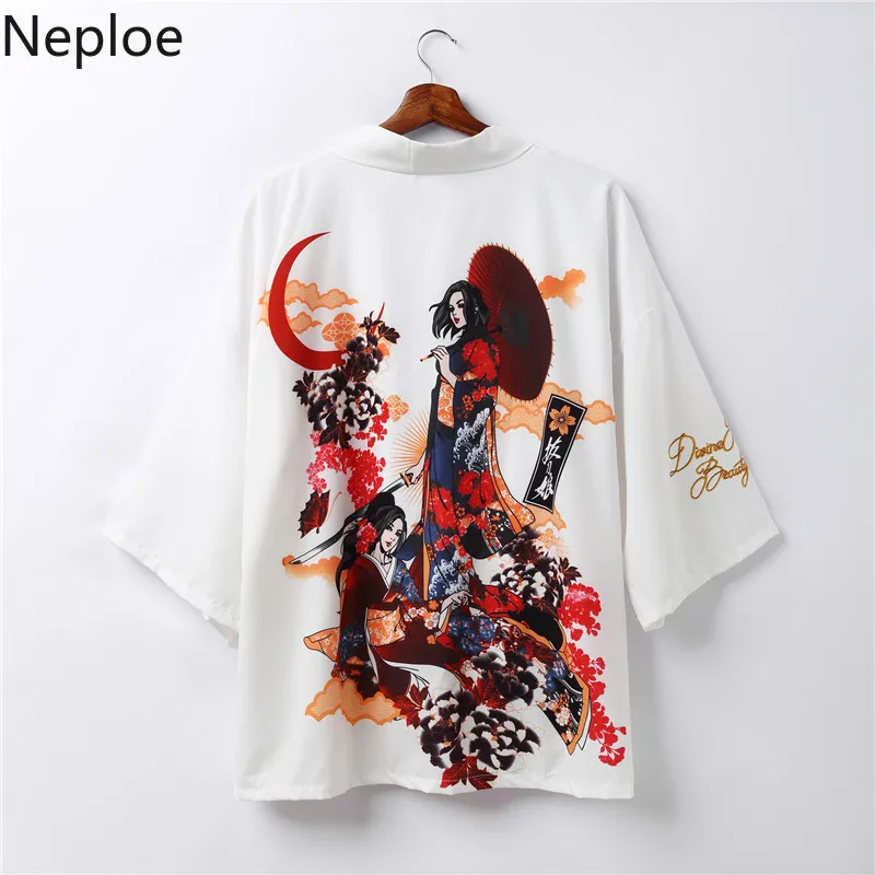 Neploe Vintage Japanese Harajuku Kimono Cardigan Loose Casual White Blouses Shirt 2019 Chimono Yukata Print Women Men Coat 39818
Neploe Vintage Japanese Harajuku Kimono Cardigan Loose Casual White Blouses Shirt 2019 Chimono Yukata Print Women Men Coat 39818