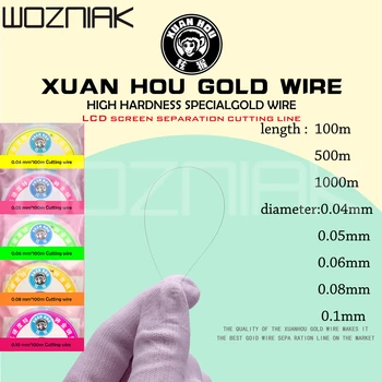 0.04/0.05/0.06/0.08MM LCD Screen Separation High Hardness Special Gold Wire Cutting Line For Mobile Phone Repair LCD
0.04/0.05/0.06/0.08MM LCD Screen Separation High Hardness Special Gold Wire Cutting Line For Mobile Phone Repair LCD