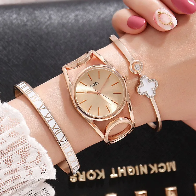 2019 GEDI Fashion Rose Gold Women Watches Top Luxury Brand Ladies Quartz Watch 3 Pieces Girl's Watch Relogio Feminino Hodinky
2019 GEDI Fashion Rose Gold Women Watches Top Luxury Brand Ladies Quartz Watch 3 Pieces Girl's Watch Relogio Feminino Hodinky