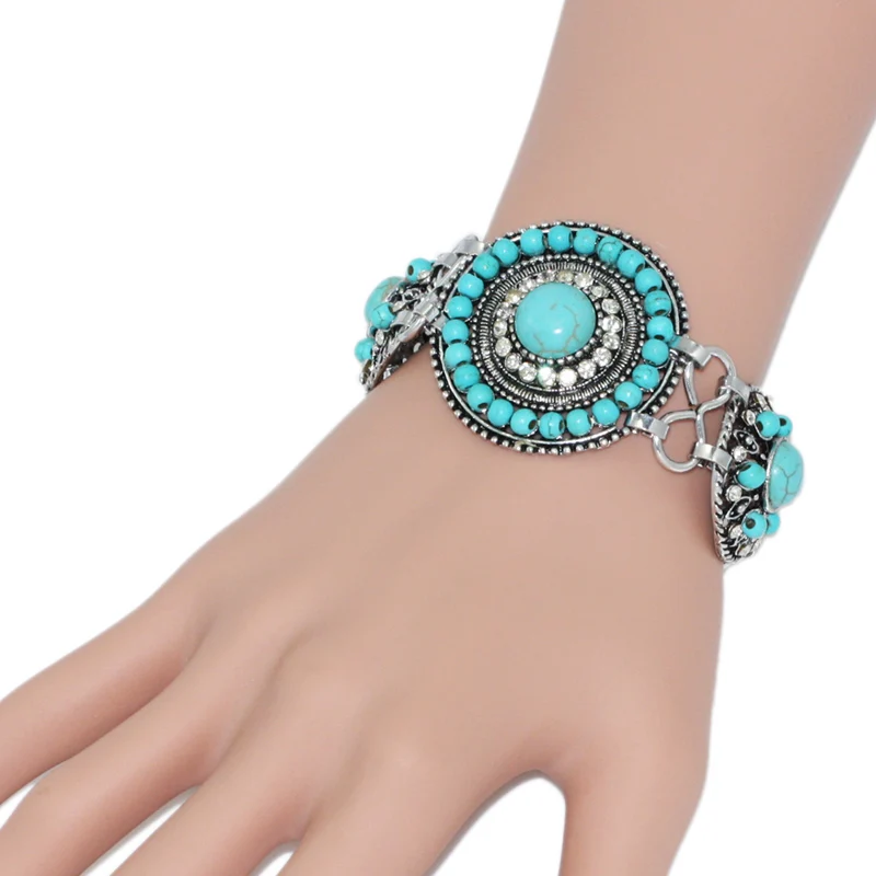 New Blue Stone Bracelets for Women Silver Link Boho Bead Bracelets & Bangles Rhinestone Charm Bracelet with Stones brt-j05
New Blue Stone Bracelets for Women Silver Link Boho Bead Bracelets & Bangles Rhinestone Charm Bracelet with Stones brt-j05