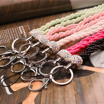 New Fashion Bling Crystal Pearl Neck Lanyard Strap With Lobster Clasp For ID Badge Holder Key Holder Mobile Phone 1pcs
New Fashion Bling Crystal Pearl Neck Lanyard Strap With Lobster Clasp For ID Badge Holder Key Holder Mobile Phone 1pcs