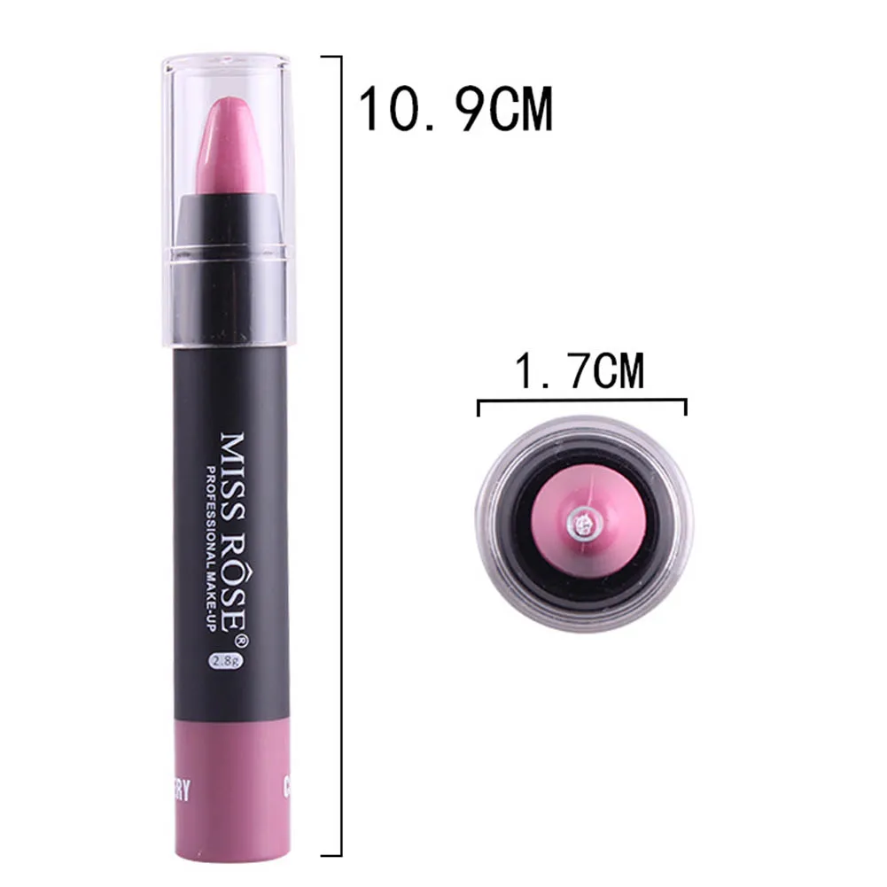 Hot Sale Miss Rose Makeup Matte Lipstick Long Lasting Waterproof Velvet Lipstick Rotate Pencil
Hot Sale Miss Rose Makeup Matte Lipstick Long Lasting Waterproof Velvet Lipstick Rotate Pencil