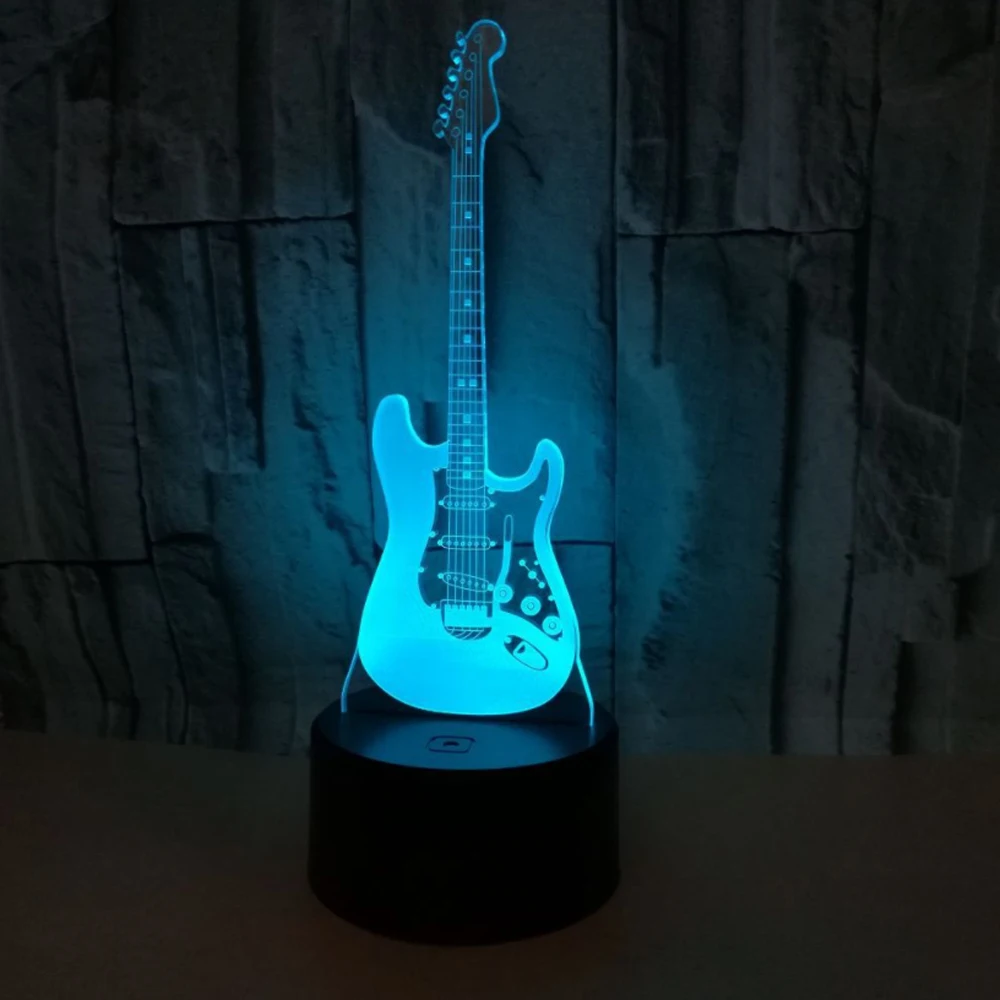Guitar 3D Night Light Creative 3 D Lamp Visual Lighting for Room Decoration Novelty Christmas Gift For Babies
Guitar 3D Night Light Creative 3 D Lamp Visual Lighting for Room Decoration Novelty Christmas Gift For Babies