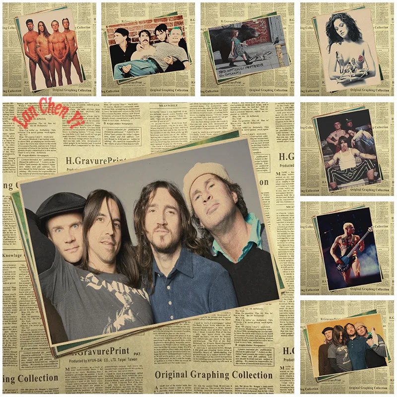 Red Hot Chili Peppers Band Music Kraft Paper Poster Vintage High quality Printing Drawing core Decorative Painting
Red Hot Chili Peppers Band Music Kraft Paper Poster Vintage High quality Printing Drawing core Decorative Painting