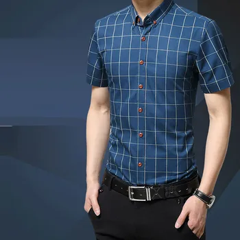 2019 New Men's Short-sleeved Shirt Men's Summer Short-sleeved Korean Men's Casual Plaid Shirt More size M-3XL 4XL 5XL
2019 New Men's Short-sleeved Shirt Men's Summer Short-sleeved Korean Men's Casual Plaid Shirt More size M-3XL 4XL 5XL