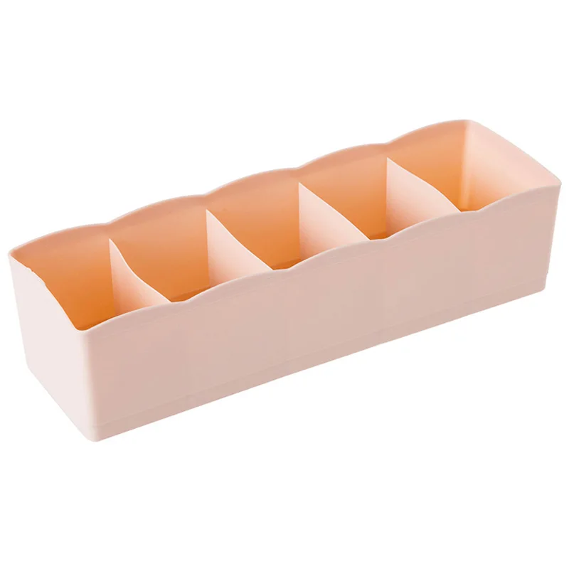 Meyjig Stackable Socks Storage Box Organizer Plastic Underwear Sock Box Desktop Drawer Compartment Panties Finishing Box10