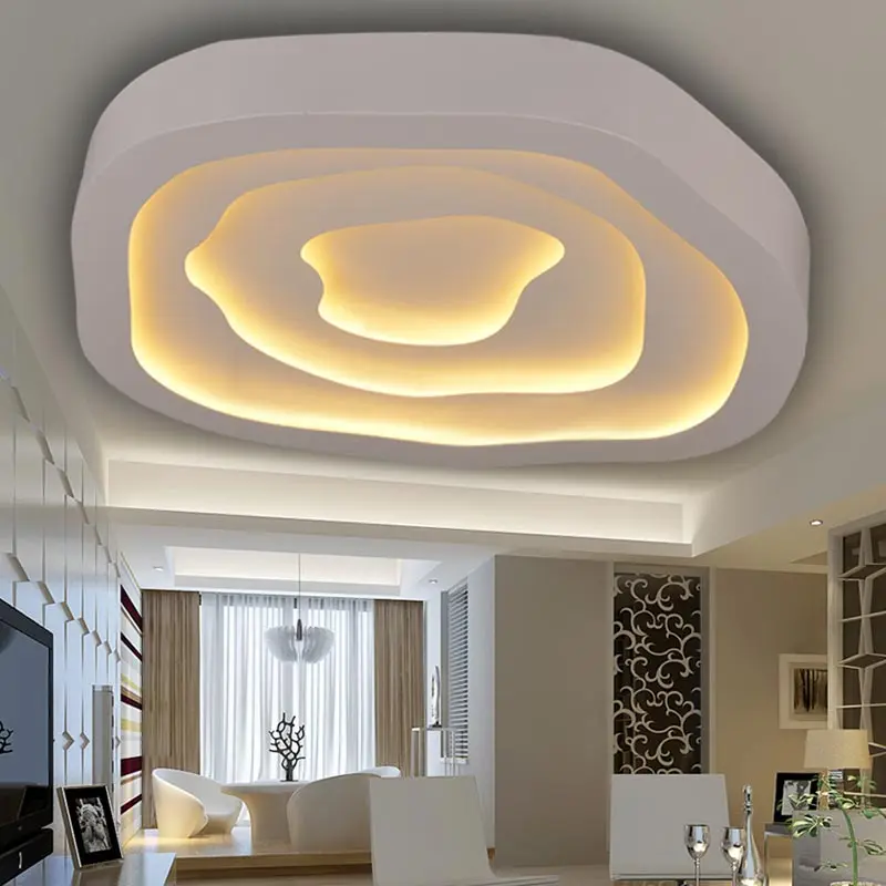 Modern Led Ceiling Lights For Living Room Bedroom Kitchen Lamp Layer Acrylic Lampshade White Iron Home Lighting Fixture 220V
Modern Led Ceiling Lights For Living Room Bedroom Kitchen Lamp Layer Acrylic Lampshade White Iron Home Lighting Fixture 220V