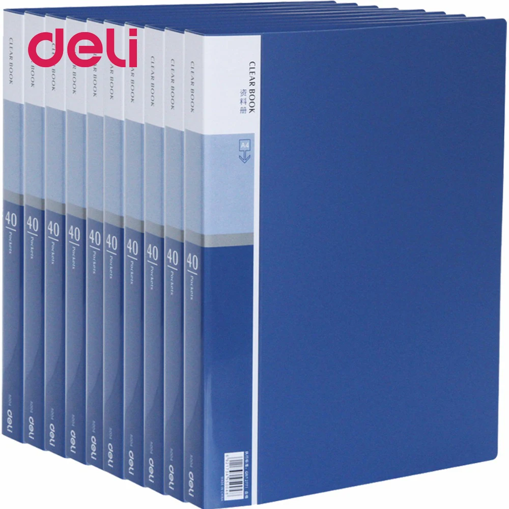 Deli 1pcs file holder Loose-leaf folder 40/60 pages A4 data bag document bag Multi-page multi-layer folder Information Booklet
Deli 1pcs file holder Loose-leaf folder 40/60 pages A4 data bag document bag Multi-page multi-layer folder Information Booklet