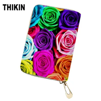 THIKIN Personalized Colorful Rose PU Leather Business&ID Card Holder Wallet Credit Cards Case Cover Custom Women Protective Box
THIKIN Personalized Colorful Rose PU Leather Business&ID Card Holder Wallet Credit Cards Case Cover Custom Women Protective Box